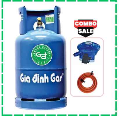 Bộ Bình Gas Van Dây Tự Động Gia Đình Xanh Dương Giao Tận Nhà