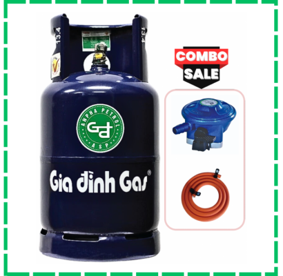 Bộ Bình Gas Van Dây Tự Động Gia Đình Xanh Đậm Giao Tận Nhà