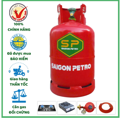 Gas đỏ Saigon Petro 12kg Giao 15p Tất Các Quận Huyên