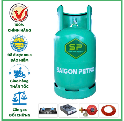 Gas Saigon Petro  Xanh ngọc 12kg  Các Quận Huyện Chính Hãng